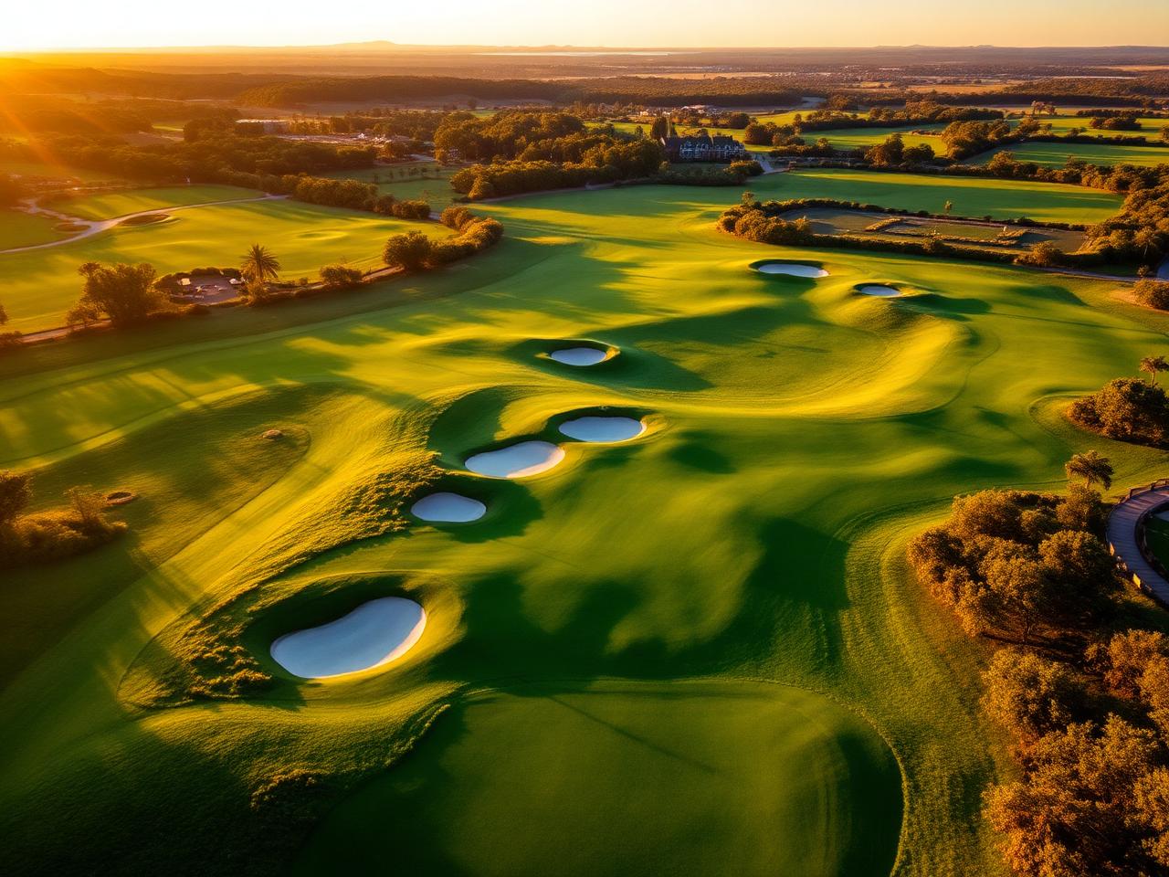 Tournament course aerial
